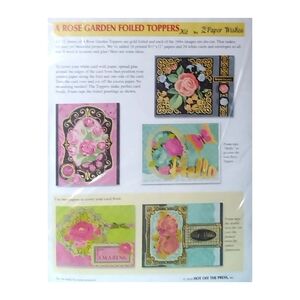 Rose Garden Foiled Toppers Kit By Paper Wishes